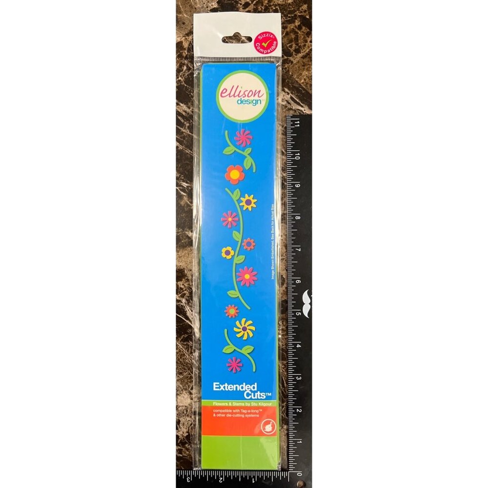 Sizzix Ellison Design Extended Die Cuts Flowers & Stems by Stu Kilgour 22174